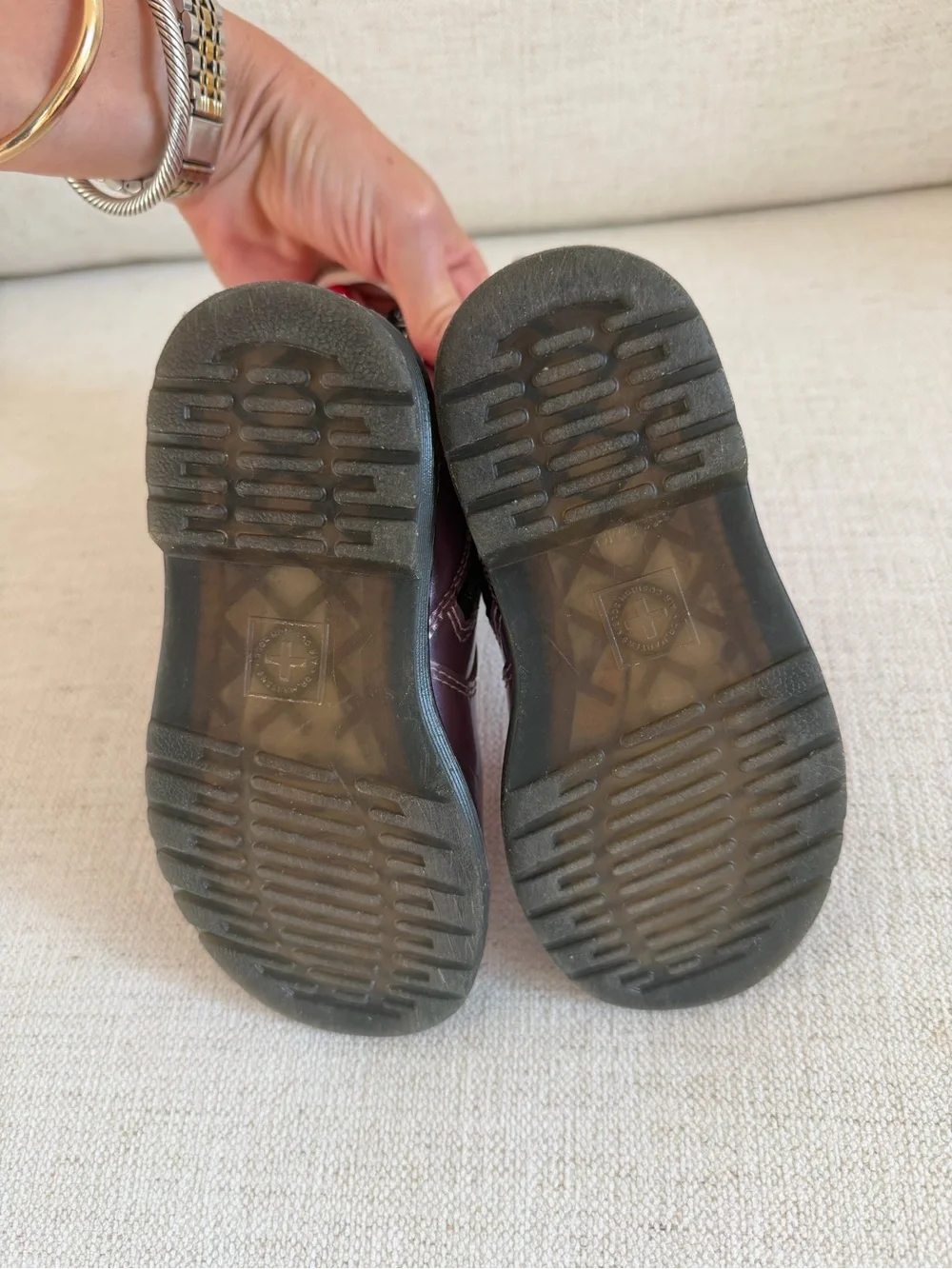 Dr. Martens Kids Metallic Lavender Chelsea Boots